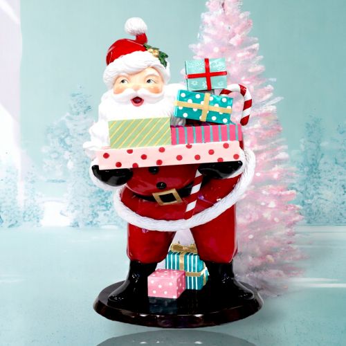 6 Ft Retro Santa w/Gifts Display - NEW 2024
